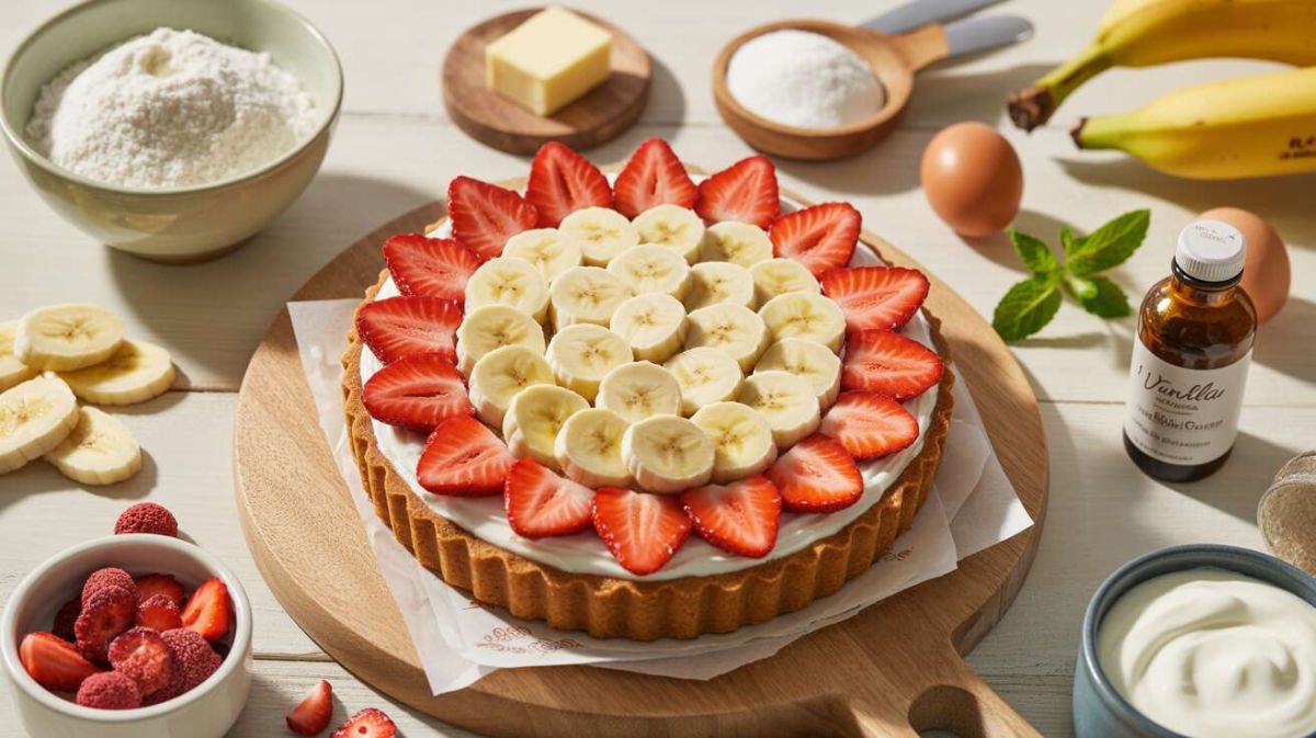 Tarte légère aux bananes et fraises : une recette gourmande et équilibrée