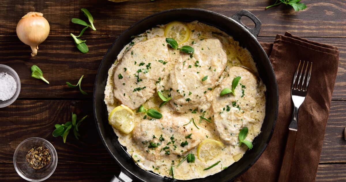 Savourez un poulet à la crème en moins de 10 minutes