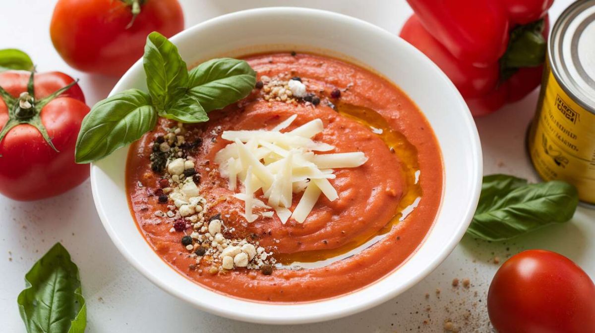 Un gaspacho revisité aux saveurs crémeuses