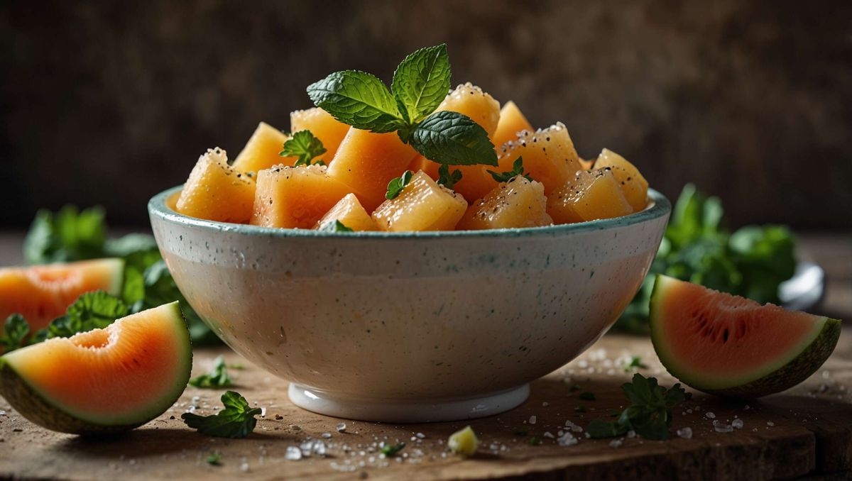 une salade de melon à la menthe pour un été en beauté