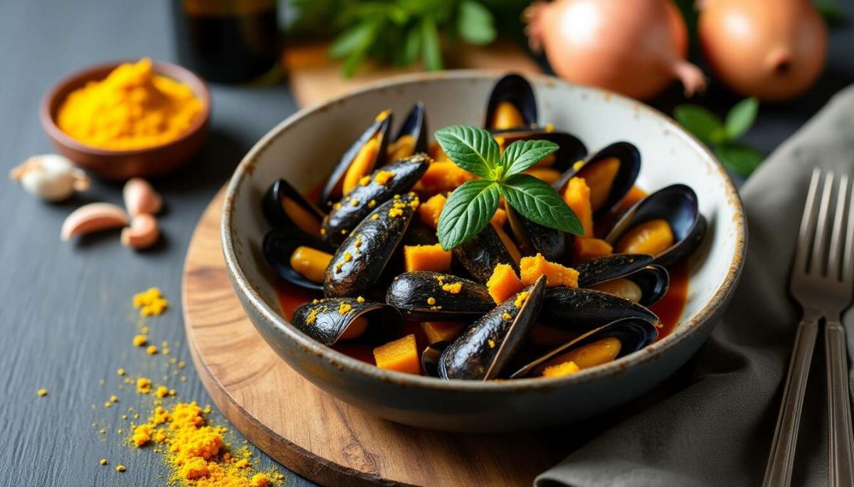Moules marinière au curry : un délice crémeux à découvrir