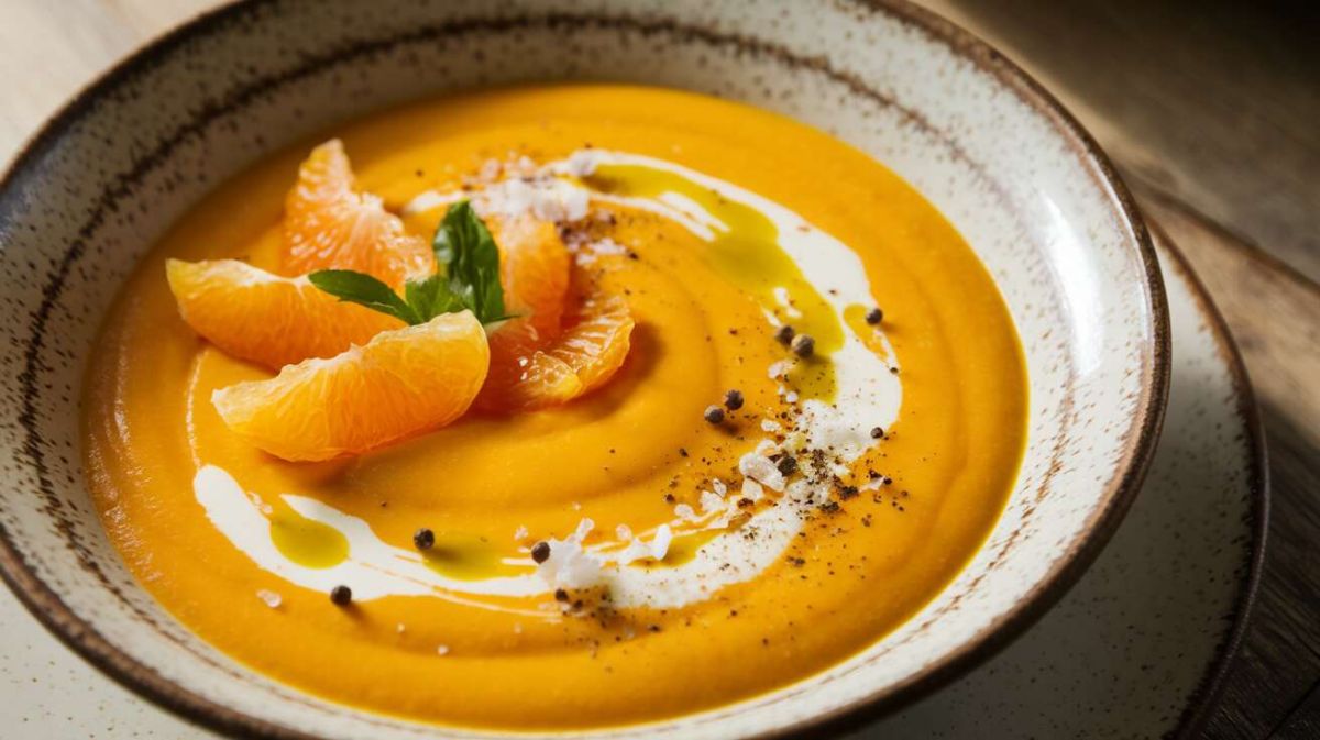 Velouté de butternut et clémentines : la douceur revisitée
