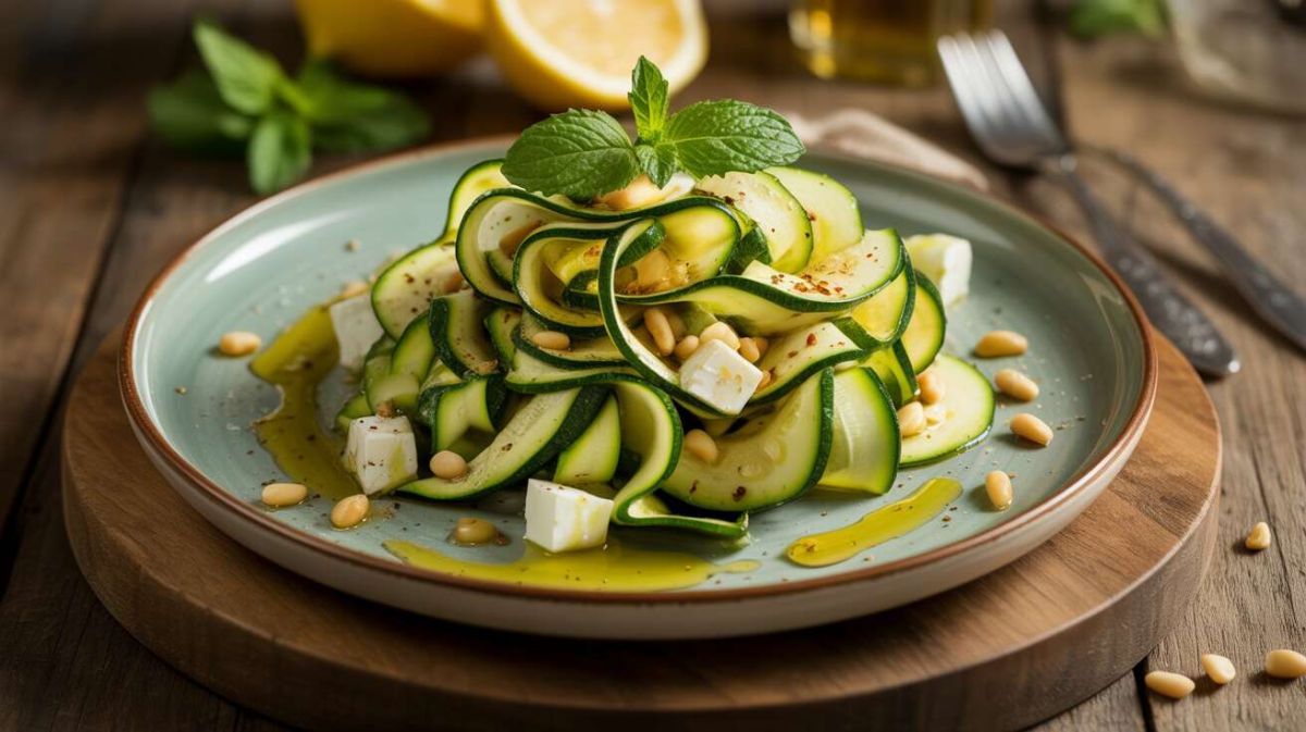 salade de courgettes à la feta : la recette estivale qui séduit à tous les coups