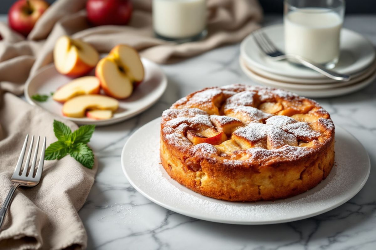 Un gâteau aux pommes rustique pour un goûter savoureux en 30 minutes