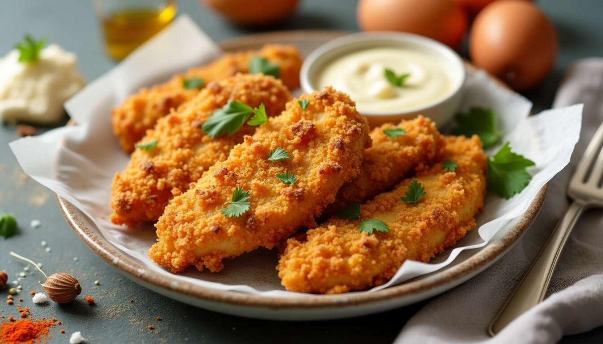 Aiguillettes de poulet croustillantes : cuisson Airfryer ou four