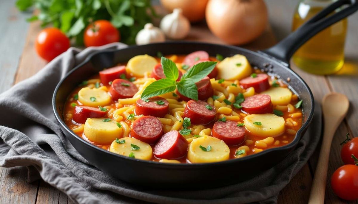 Saucisse de Toulouse et pommes de terre au Cookeo : un délice rapide