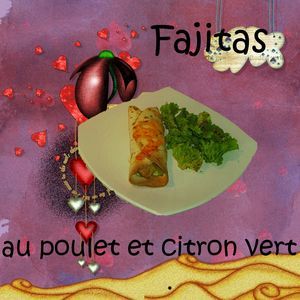 Fajitas au poulet et citron vert