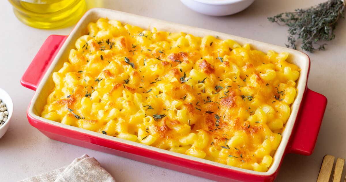 Un mac and cheese au jambon allégé pour les jours froids
