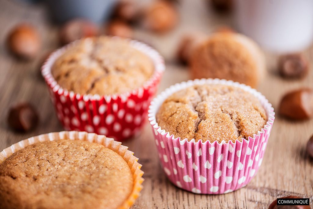 Un délice végétal : moelleux noisette, coeur de crème de marron