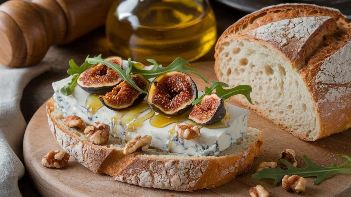 Une tartine gourmande au fromage bleu et figues pour ravir vos papilles