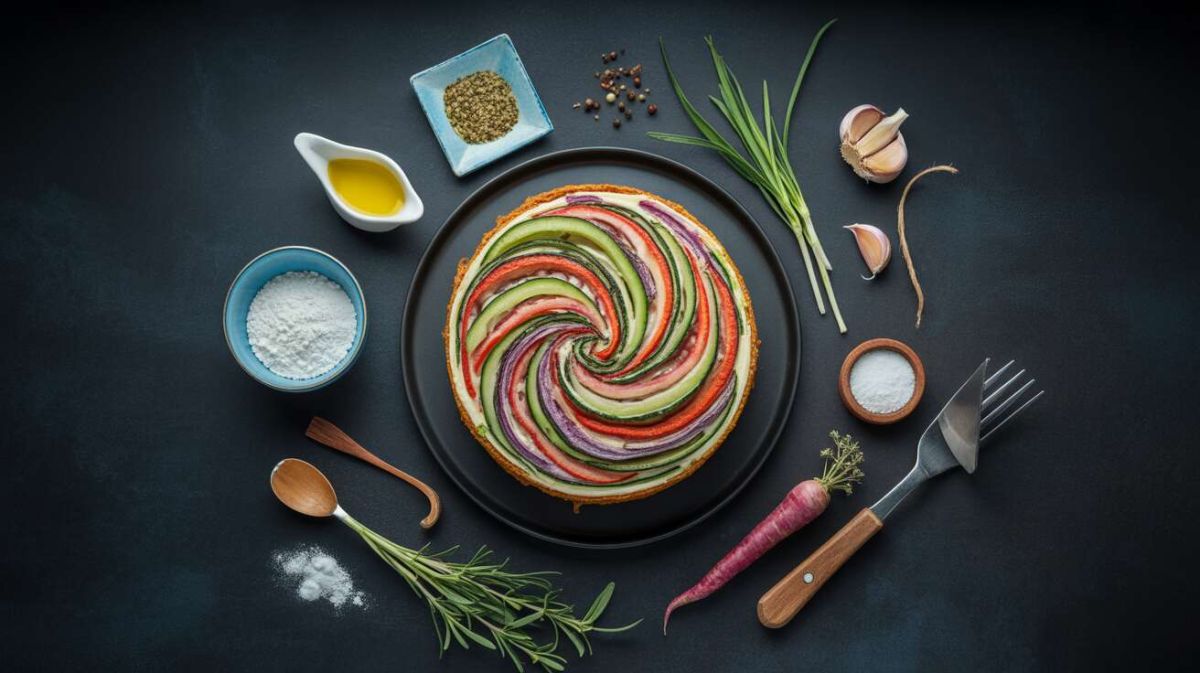 Redécouvrez le gâteau salé invisible aux légumes de fin d'été