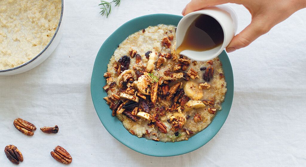 Recette veggie : Quinoatmeal banane et érable