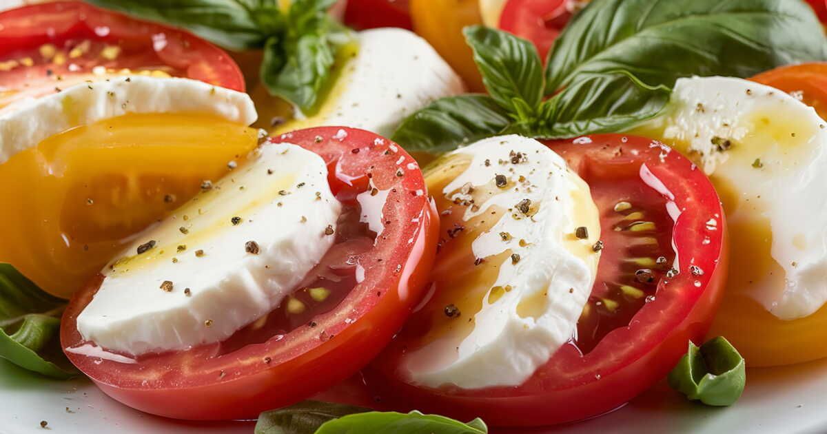 Une nouvelle salade tomate-mozza qui va régaler vos papilles