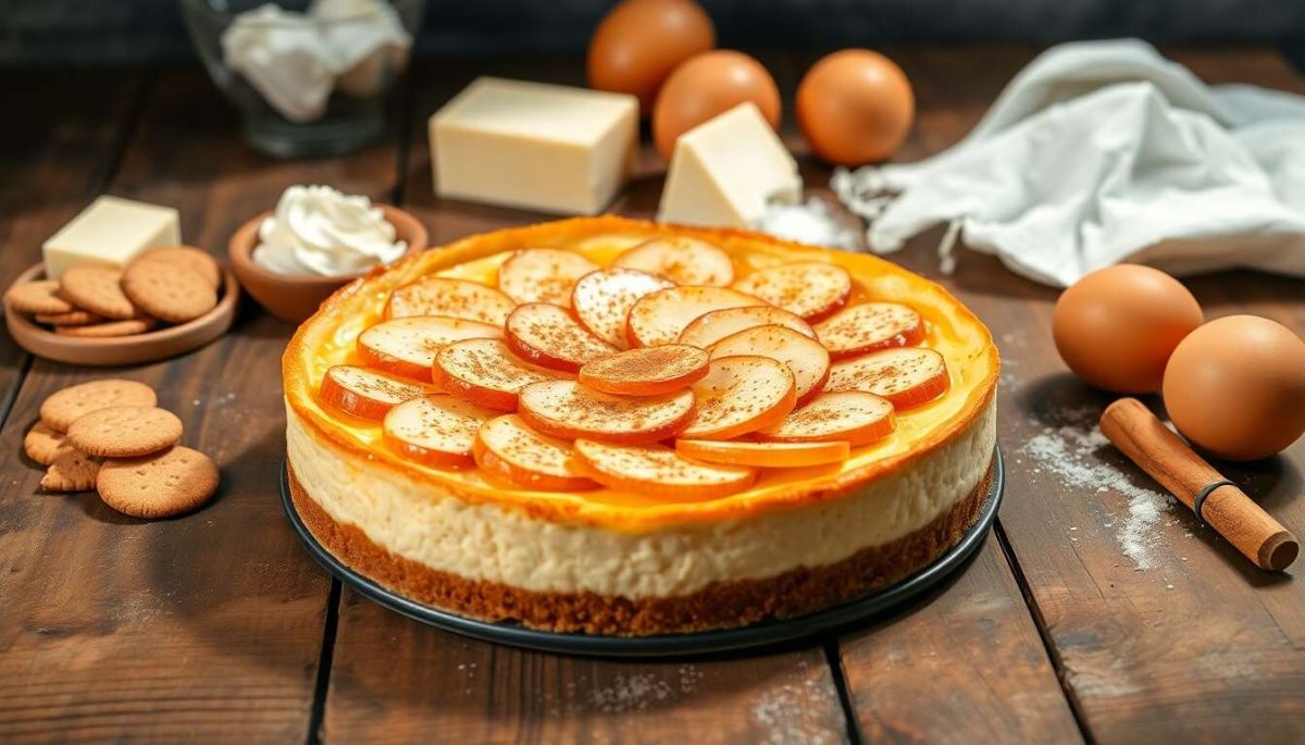Un dessert réconfortant : le cheesecake aux pommes et fromage frais