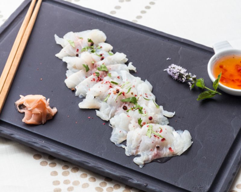 Sashimi de daurade à la sauce thaï