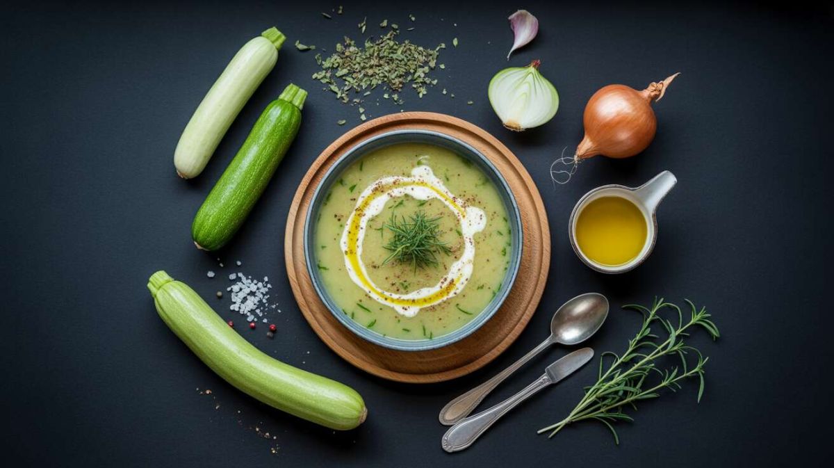 Redécouvrez le velouté de courgette avec une touche d'estragon