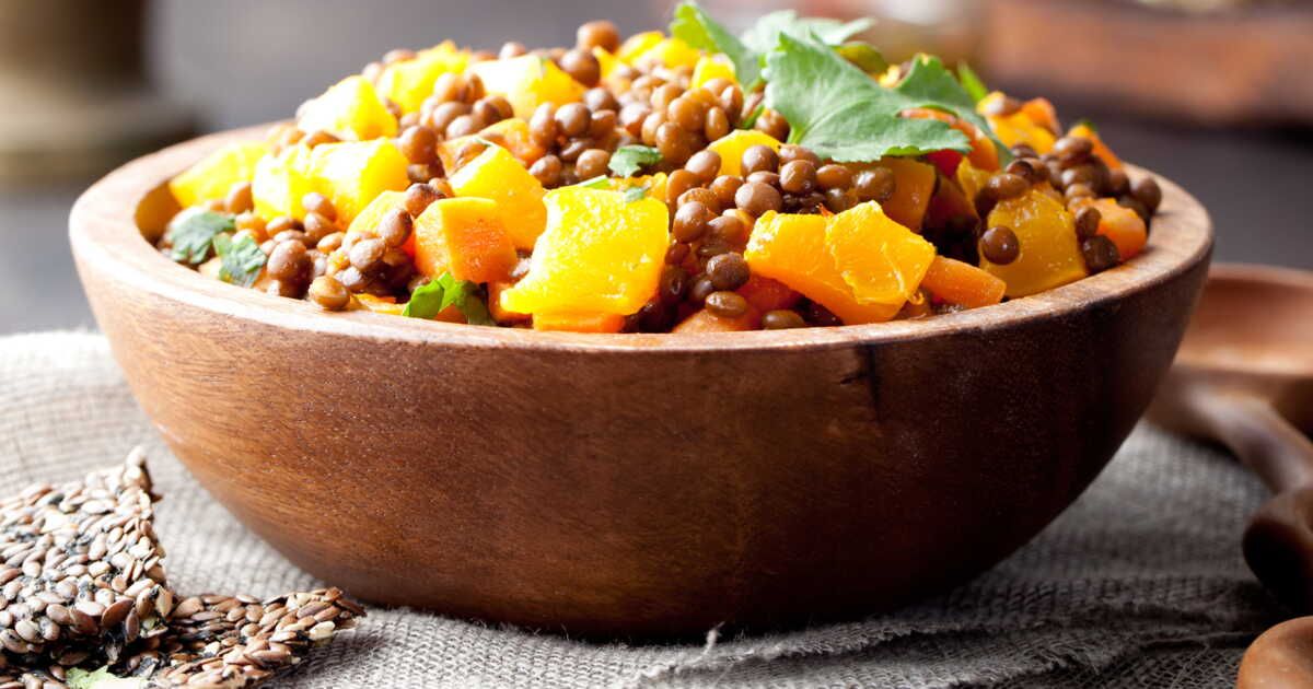la recette économique de la salade veggie aux lentilles de laurent mariotte