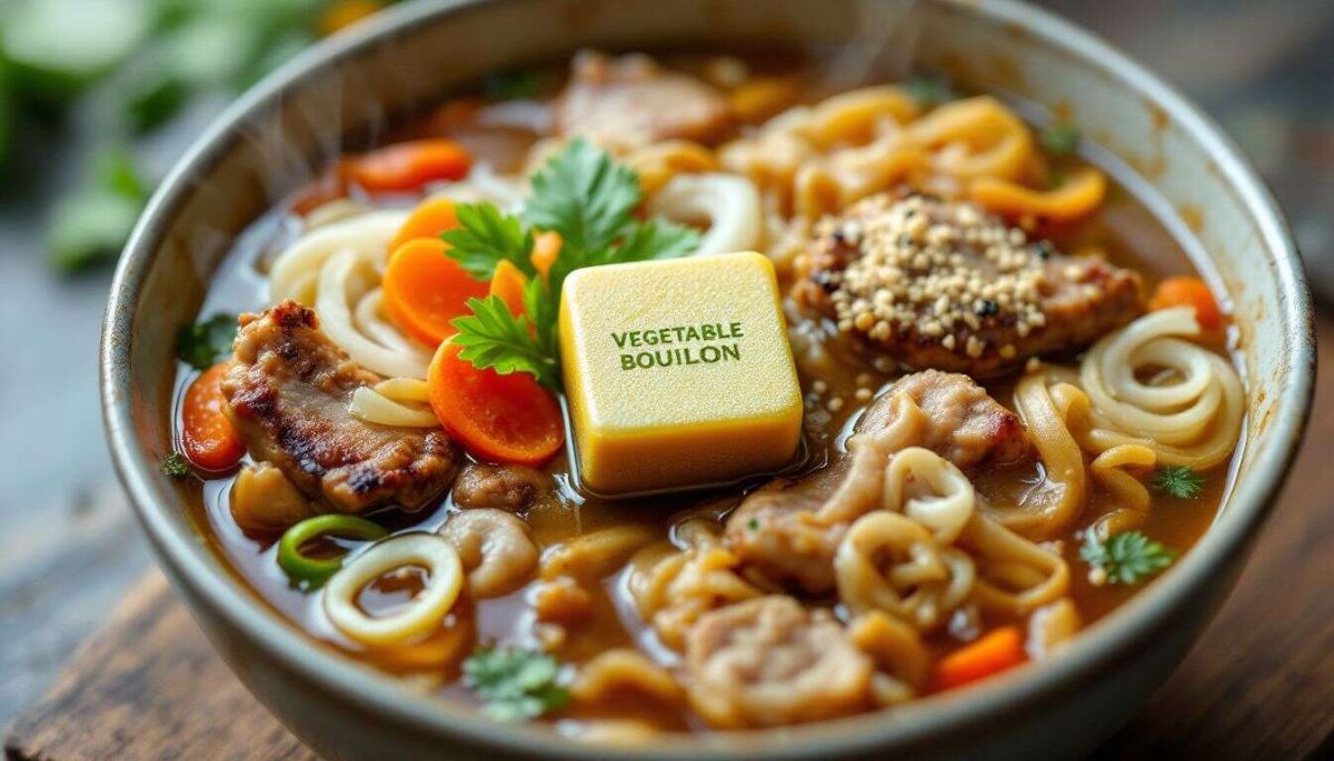 soupe réconfortante de pieds de porc aux légumes et vermicelles