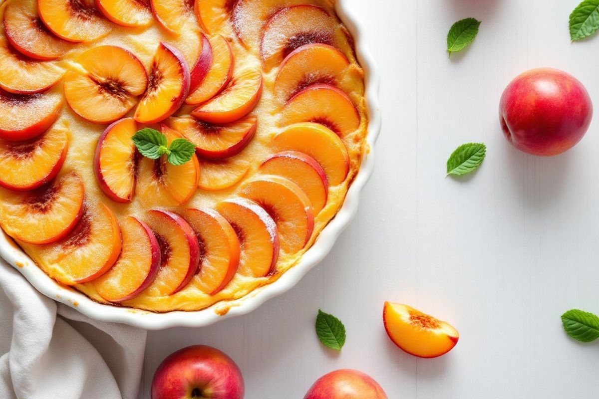 Le clafoutis à la nectarine : un délice estival à partager