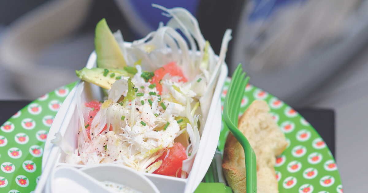 Une explosion de saveurs : le bento au chou chinois et crabe