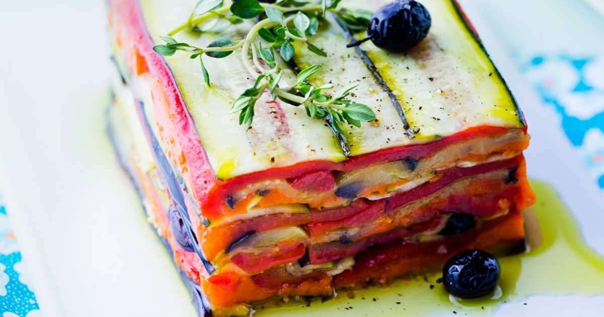 Terrine de légumes confits aux olives