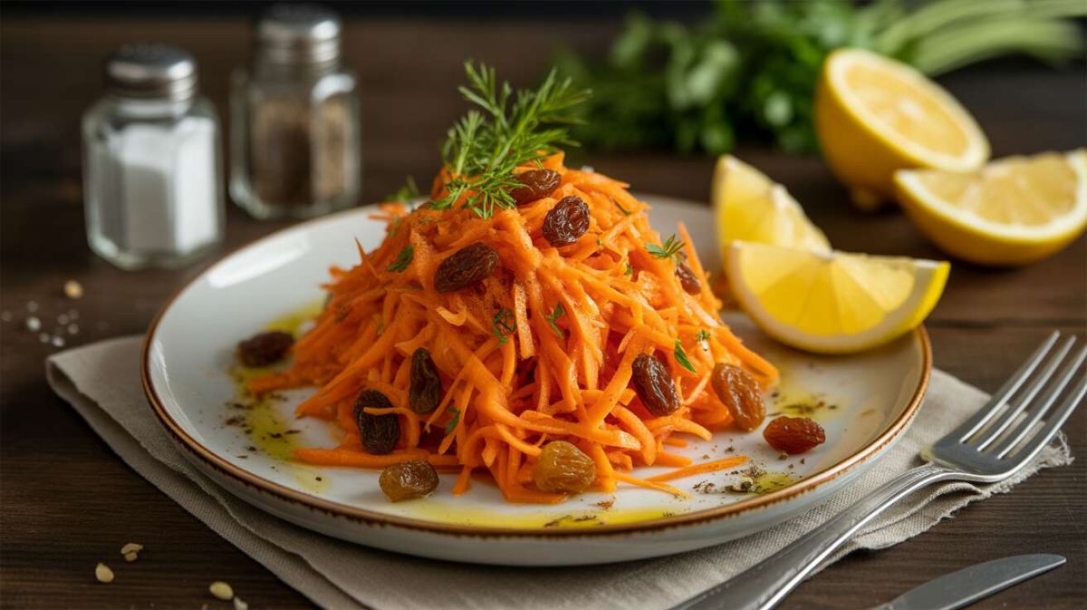 Une salade légère de carottes aux raisins pour allier plaisir et minceur