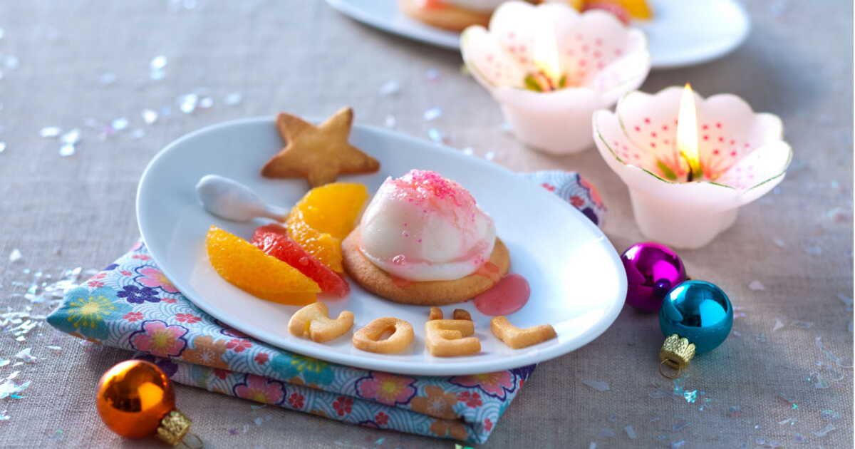 Les délices hivernaux : agrumes et petits sablés à la glace au jasmin