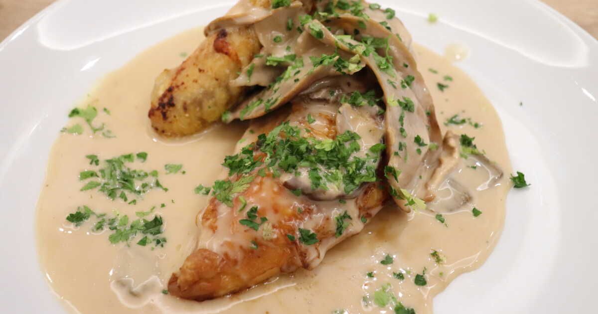 le poulet aux morilles, l'atout charme de votre menu de noël