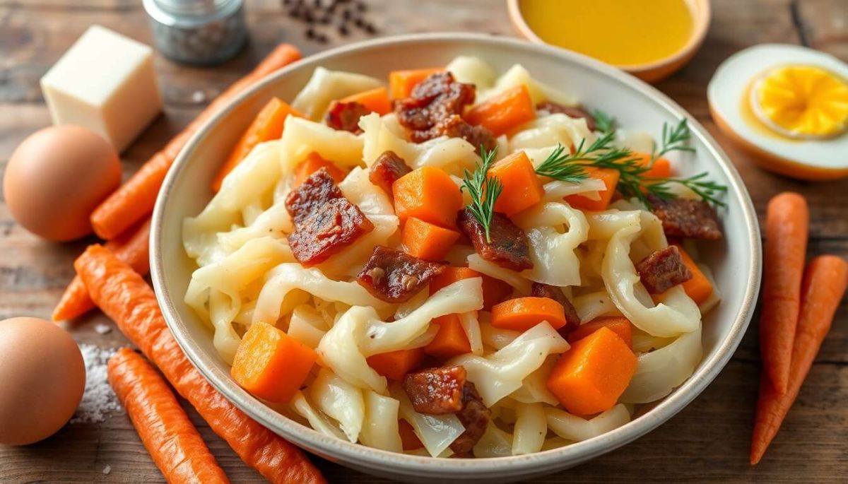 Savourer le chou braisé aux carottes et lardons : une expérience culinaire réconfortante