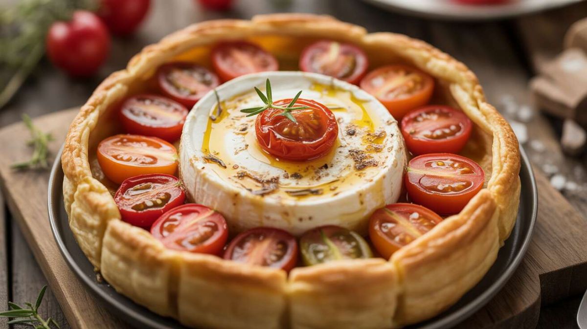 Tarte tatin revisitée aux tomates cerise et chèvre : une douceur provençale