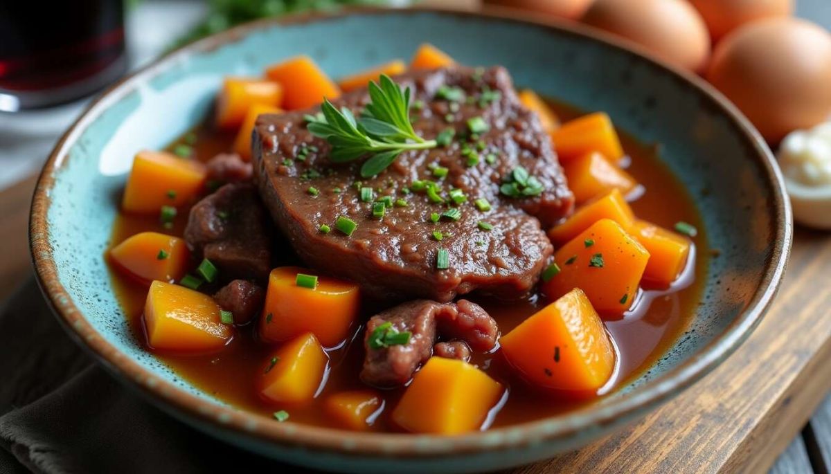 Joue de bœuf bourguignon : une tradition culinaire à savourer