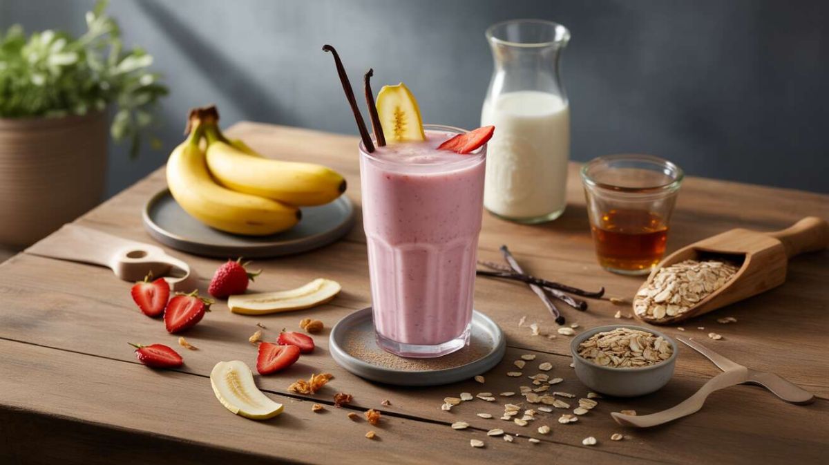 Un milkshake fruité pour un goûter sain et savoureux