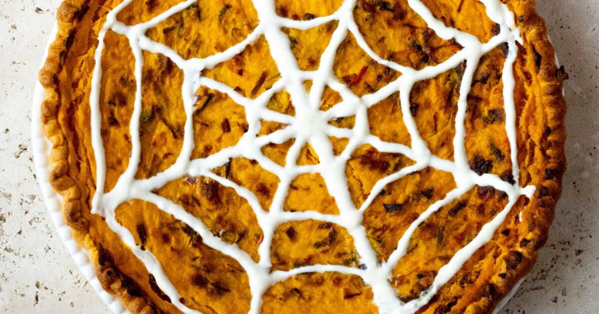 Une tarte salée au potimarron pour un Halloween savoureux