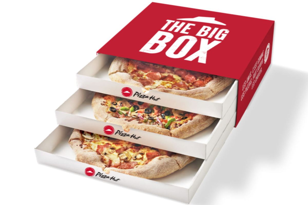 Découvrez la nouvelle big box de Pizza Hut : trois étages de délices