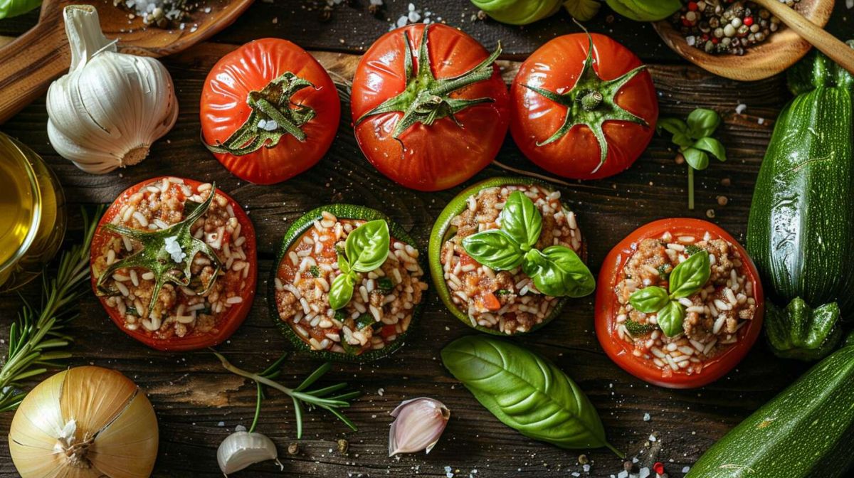 Le secret des tomates et courgettes farcies : une tradition familiale revisitées