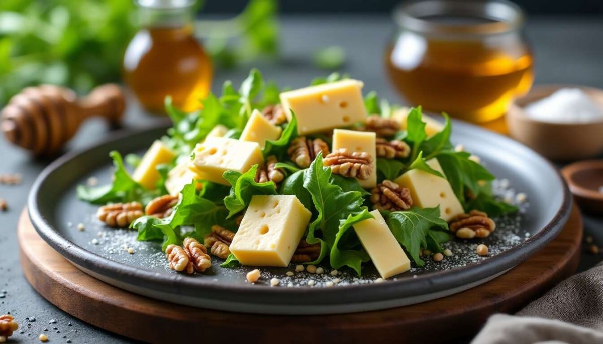 découvrez la salade de roquefort aux noix : une recette simple et savoureuse