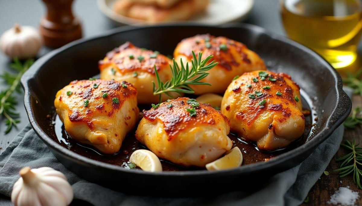 Une délicieuse recette de cuisses de poulet rôties au four pour régaler vos convives